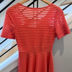 LUSH Coral pink skater dress